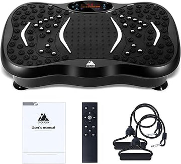 EVOLAND Vibration Plates, Vibration Fitness Exercise Machine for Home Use, with Bluetooth Speaker, 5